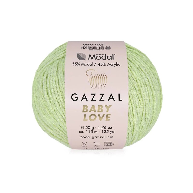  Gazzal Baby Love Yarn| Water Green 1609 - Thumbnail