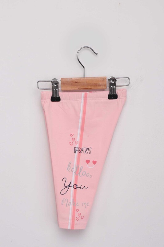 Happy Girl Leggings Set | Pink - Thumbnail