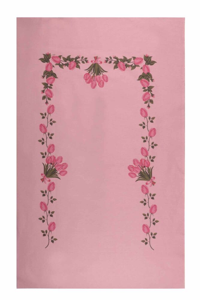 Baskılı Etamin İşlemelik Seccade Pembe 511 | Pudra