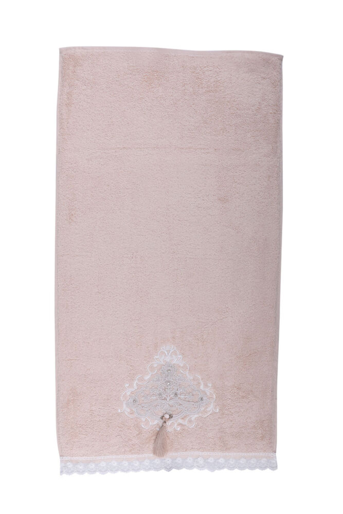 Guipure Embroidered Hand and Face Towel Mink 50*90