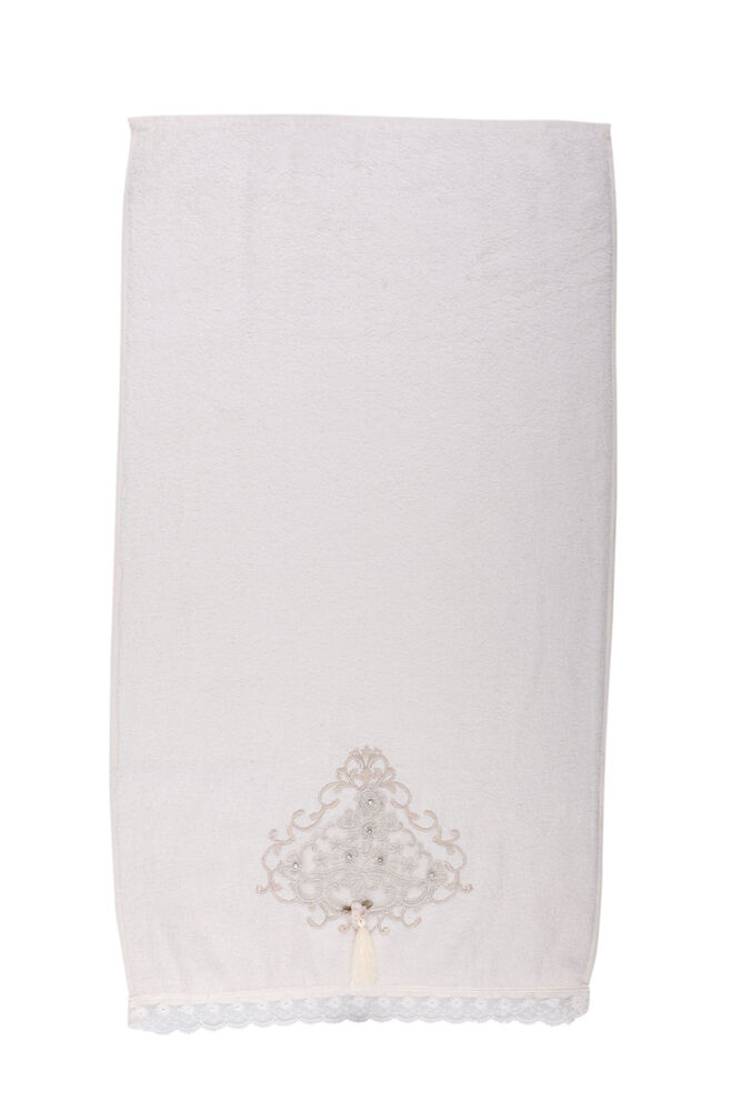 Guipure Embroidered Hand and Face Towel Cream 50*90