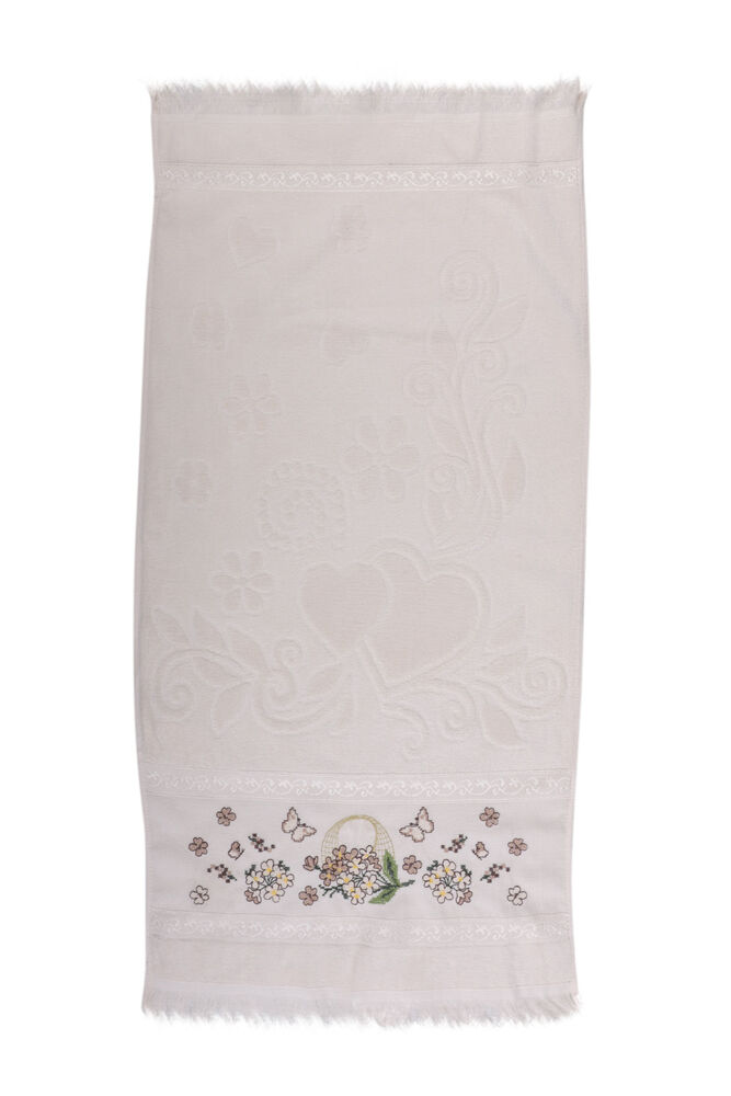 Embroidered Hand Towel Beige 50*90