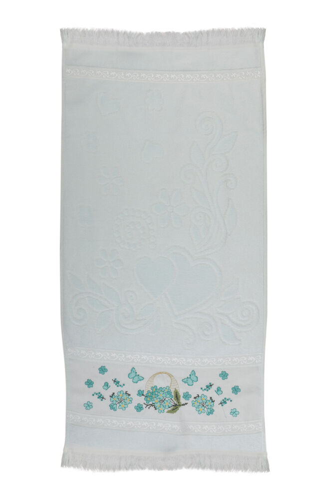 Hazangulu Embroidered Hand Towel Sea Green 30*50
