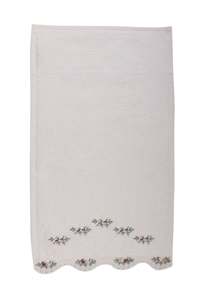 Fiesta Bamboo Guipure Embroidered Hand Towel Brown 30*50