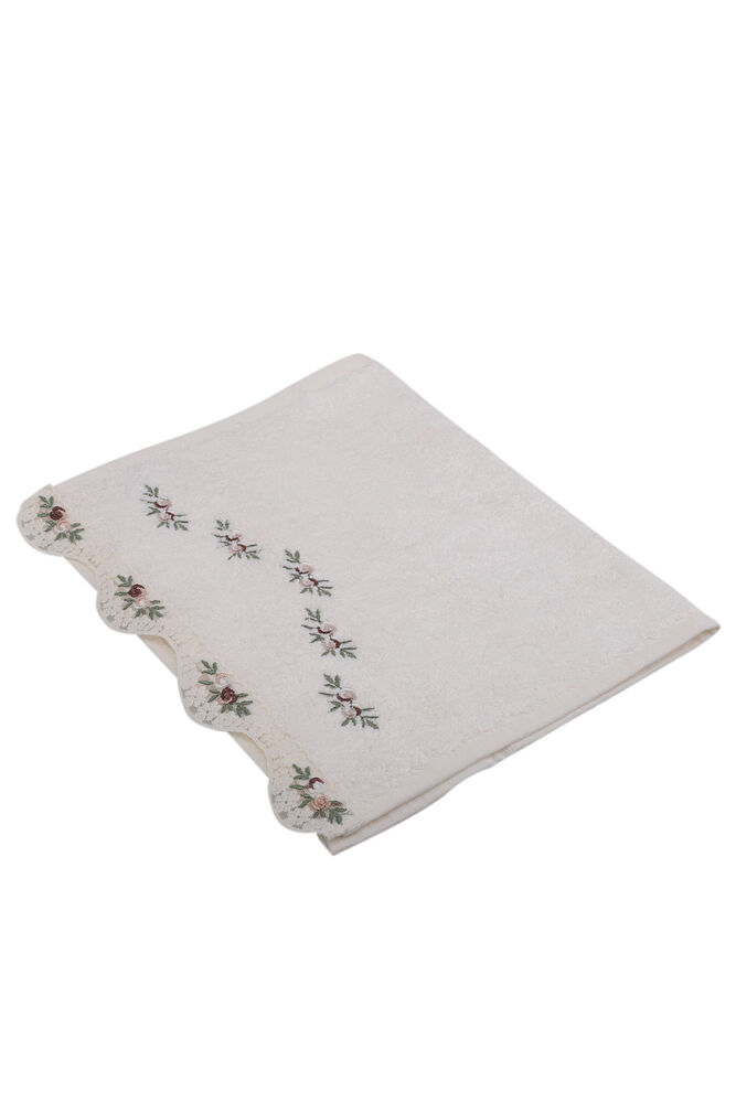 Fiesta Bamboo Guipure Embroidered Hand Towel Brown 30*50