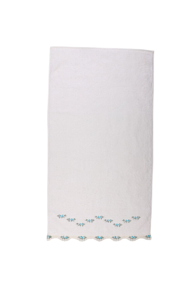 Fiesta Bamboo Embroidered Hand Towel Turquoise 50*90