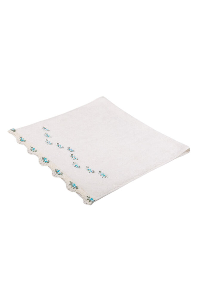 Fiesta Bamboo Embroidered Hand Towel Turquoise 50*90