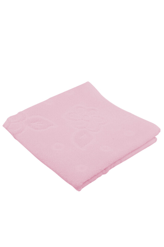 FİESTA - Snowdrop Velvet Embroidered Towel 50*90 Pink 9219