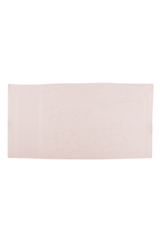 Snowdrop Velvet Embroidered Towel 50*90 Beige 9219 - Thumbnail