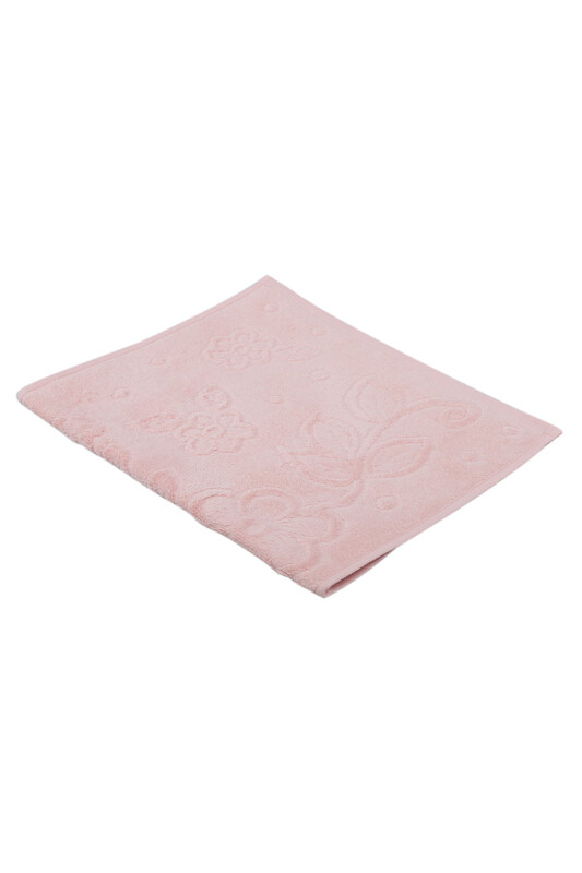 FİESTA - Snowdrop Patterned Velvet Embroidered Hand Towel 30*50 Dusty Rose 9819