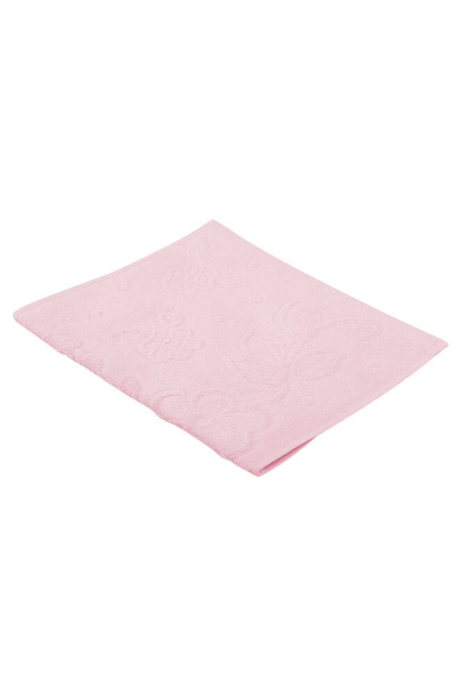 Snowdrop Patterned Velvet Embroidered Hand Towel 30*50 Pink 9819