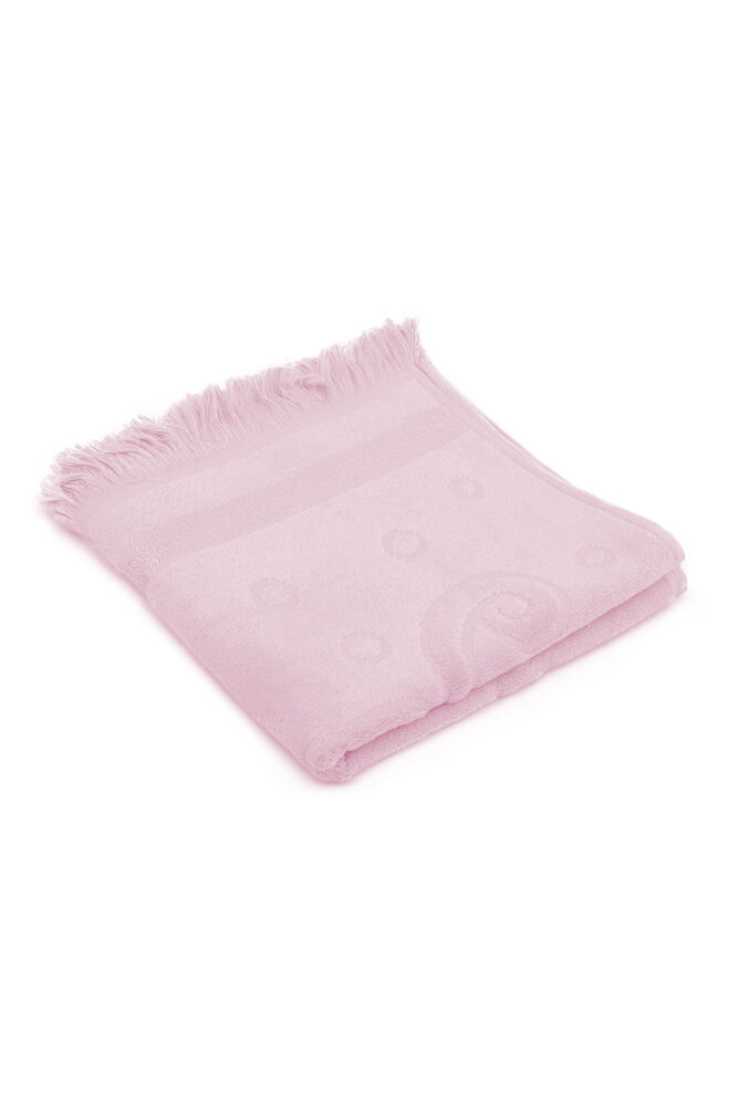 Snowdrop Velvet Embroidered Towel Fringed 50*90 Powder 9210