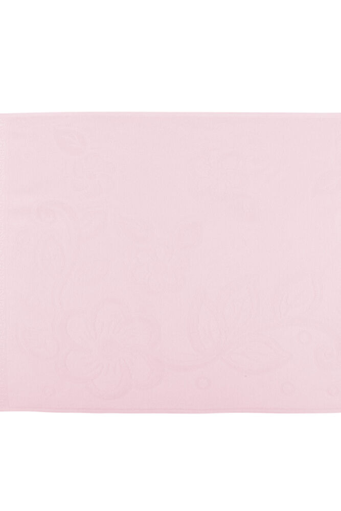Snowdrop Velvet Embroidered Towel Fringed 50*90 Pink 9210