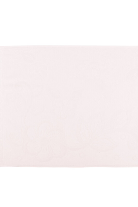 Snowdrop Velvet Embroidered Towel Fringed 50*90 Beige 9210 - Thumbnail