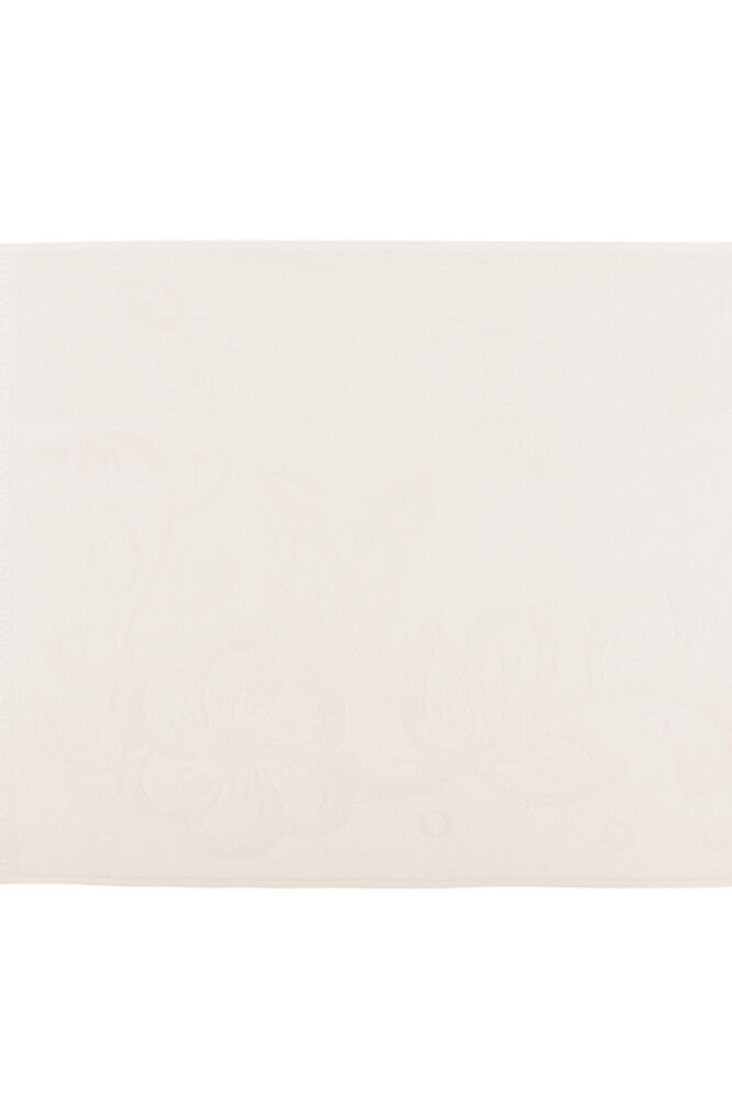 Snowdrop Velvet Embroidered Towel Fringed 50*90 Cream 9210