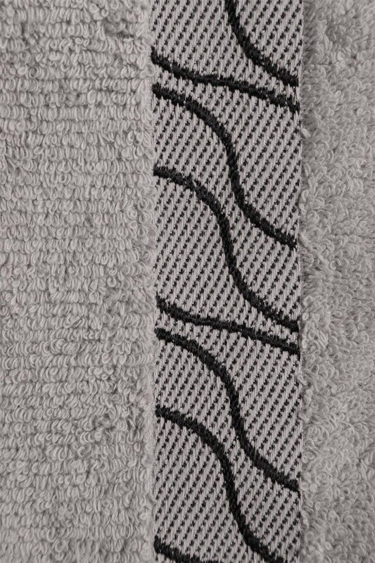 Fiesta Mihra Jacquard Towel 50 x 90 1601 | Grey - Thumbnail