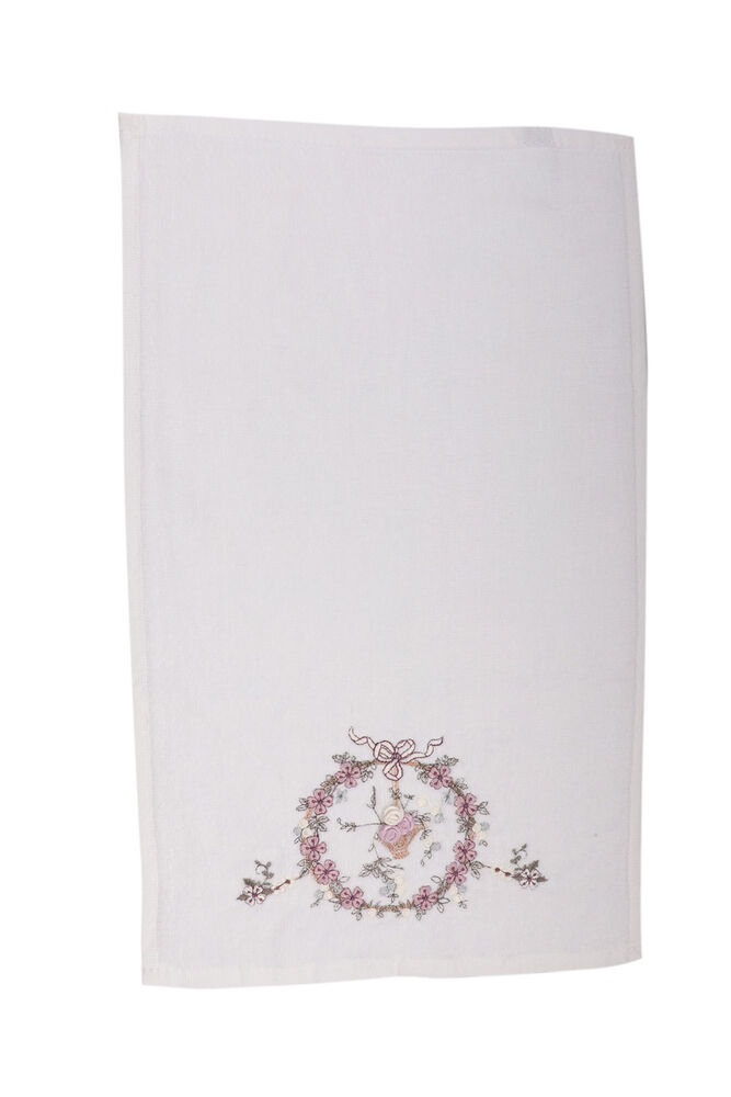 Hazangulu Embroidered Velvet Hand Towel Lilac 70*140