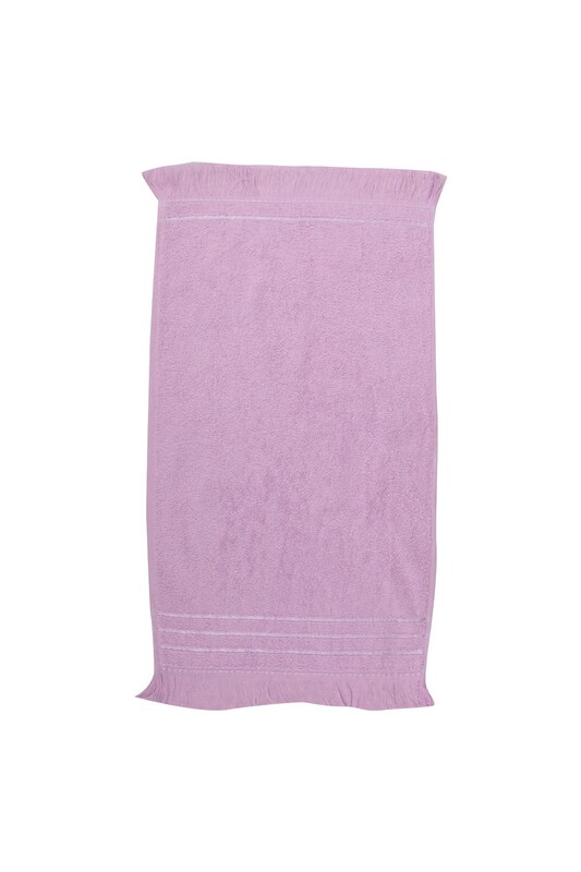 HAZANGÜLÜ - Hazan Rose Fringed Hand Towel 30x50 | Lilac