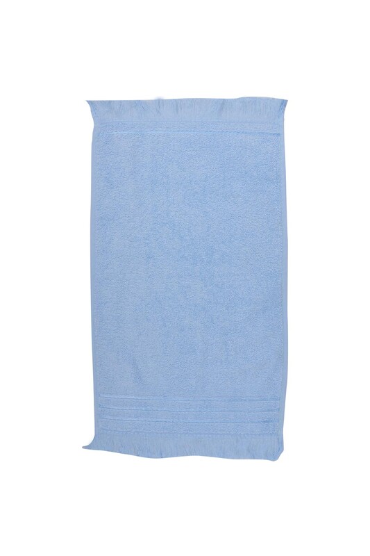 HAZANGÜLÜ - Hazan Rose Fringed Hand Towel 30x50 | Blue