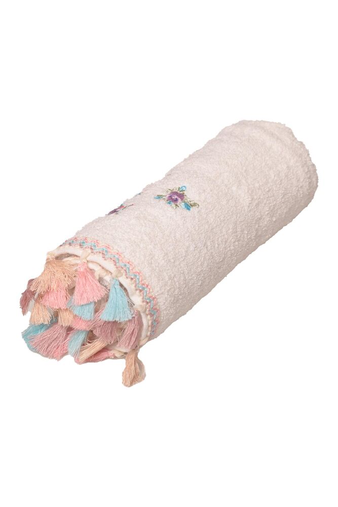 Masal Saçaklı El Ve Yüz Havlusu 50*90 cm 1315-1 | Beyaz