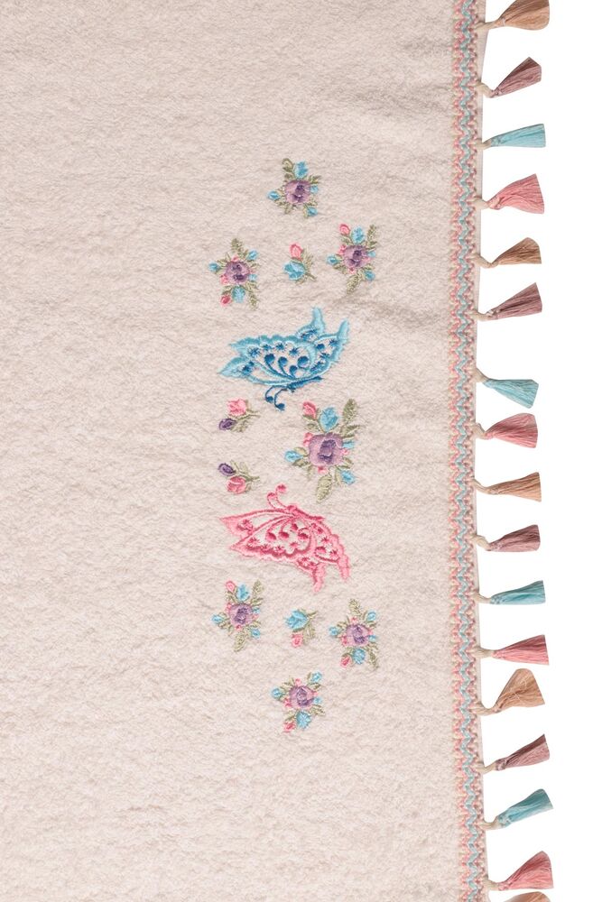Masal Saçaklı El Ve Yüz Havlusu 50*90 cm 1315-1 | Beyaz