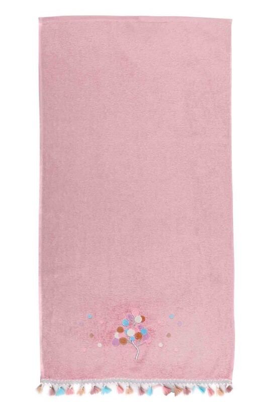 SİMİSSO - Fringed Curl Hand Towel 50x90 | Powder