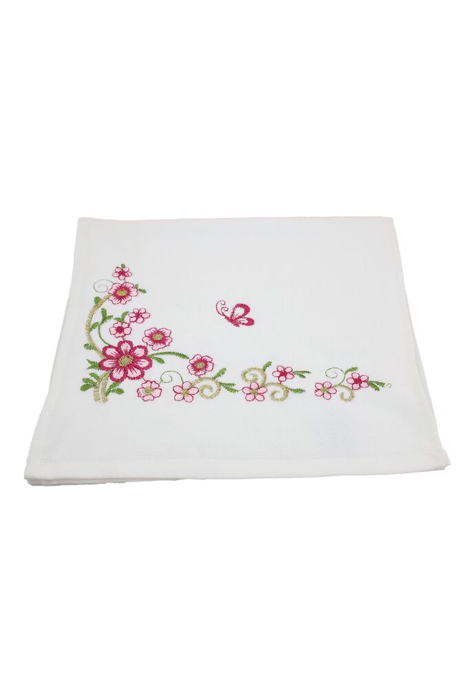 Embroidered Hand Towel 30x50 cm 7086 | Fuschia