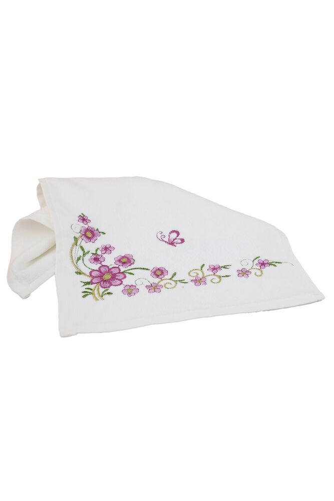 Embroidered Hand Towel 30x50 cm 7086 | Lilac