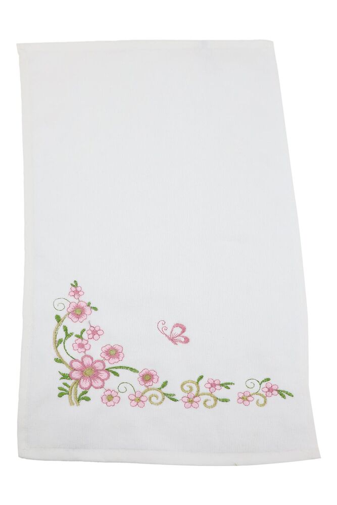 Embroidered Hand Towel 30x50 cm 7086 | Pink