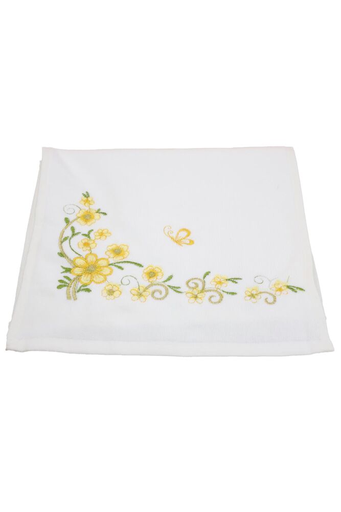 Embroidered Hand Towel 30x50 cm 7086 | Yellow