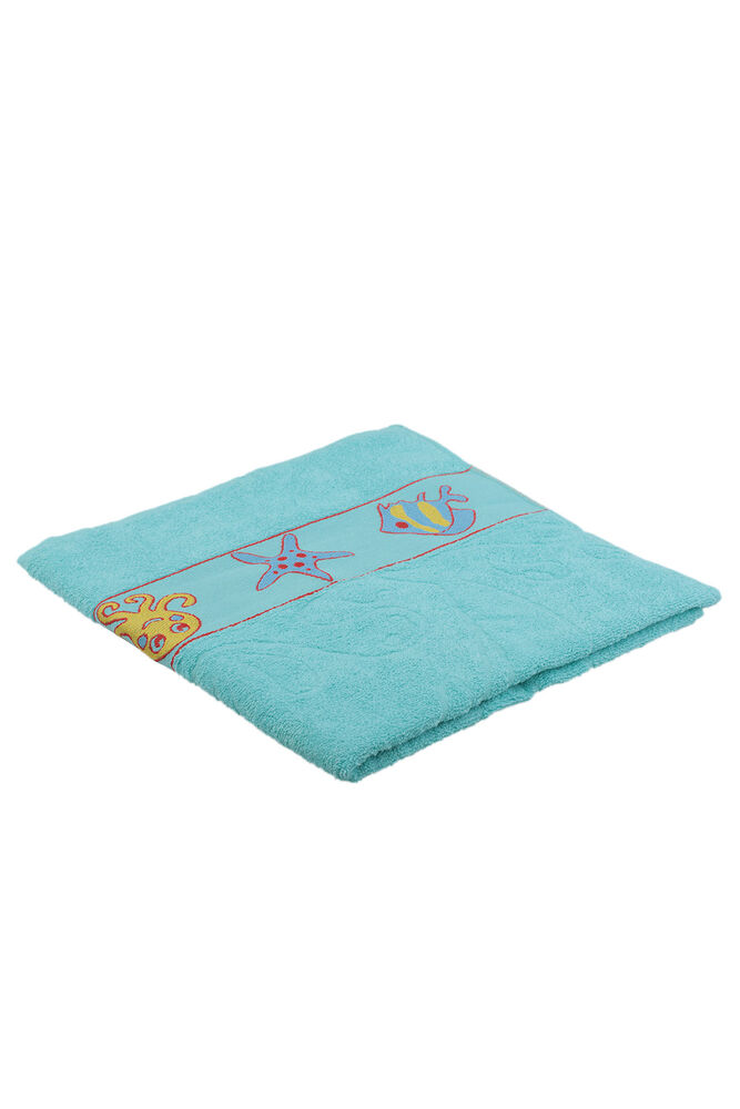 Embroidered Beach Towel Sea Green 75x150 CM