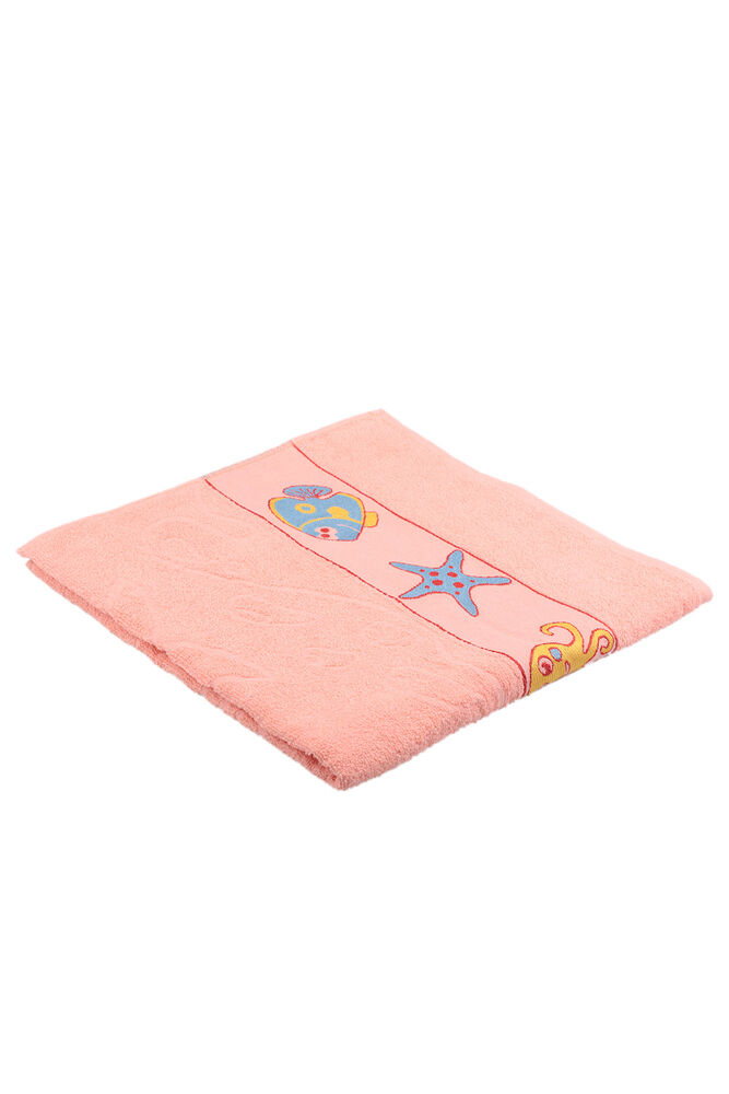 Embroidered Beach Towel Salmon 75x150 CM