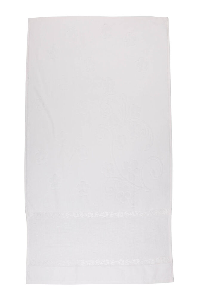 Saçaksız İşlemelik Havlu 50*90 cm | Beyaz