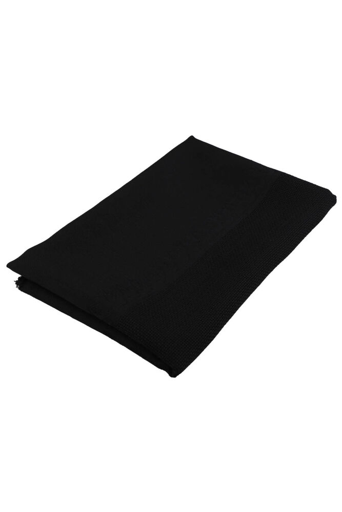 Linen Kumaş İşlemelik Hazır Seccade | Siyah