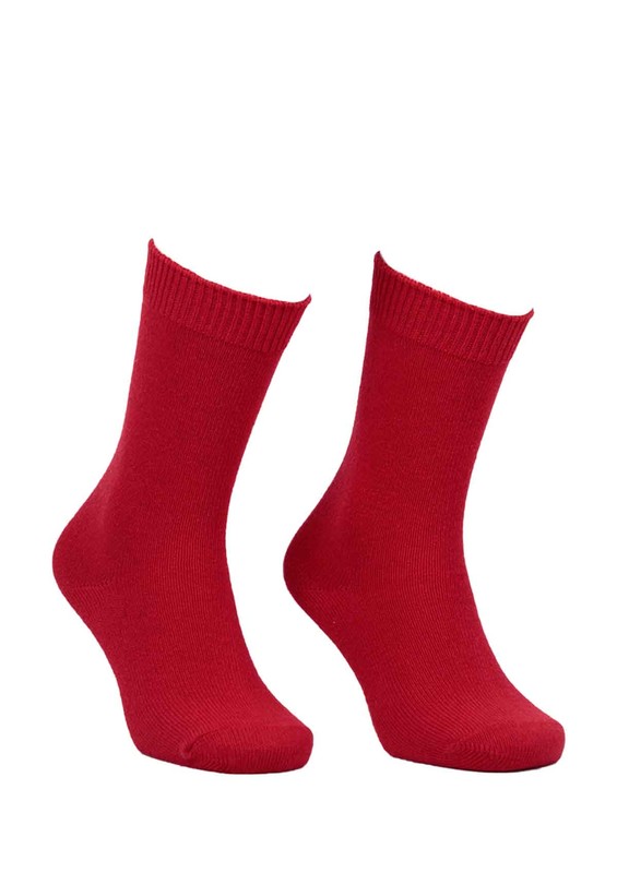 DİBA - Diba Dikişsiz Yün Çorap 214 | Kırmızı