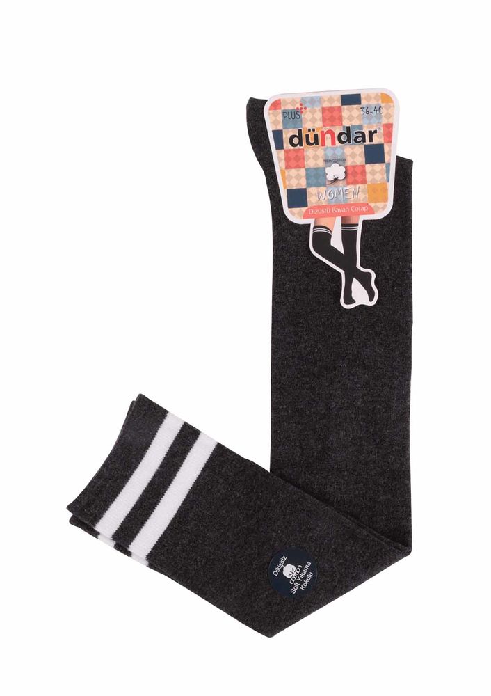 Dündar Desenli Dizüstü Çorap | Füme