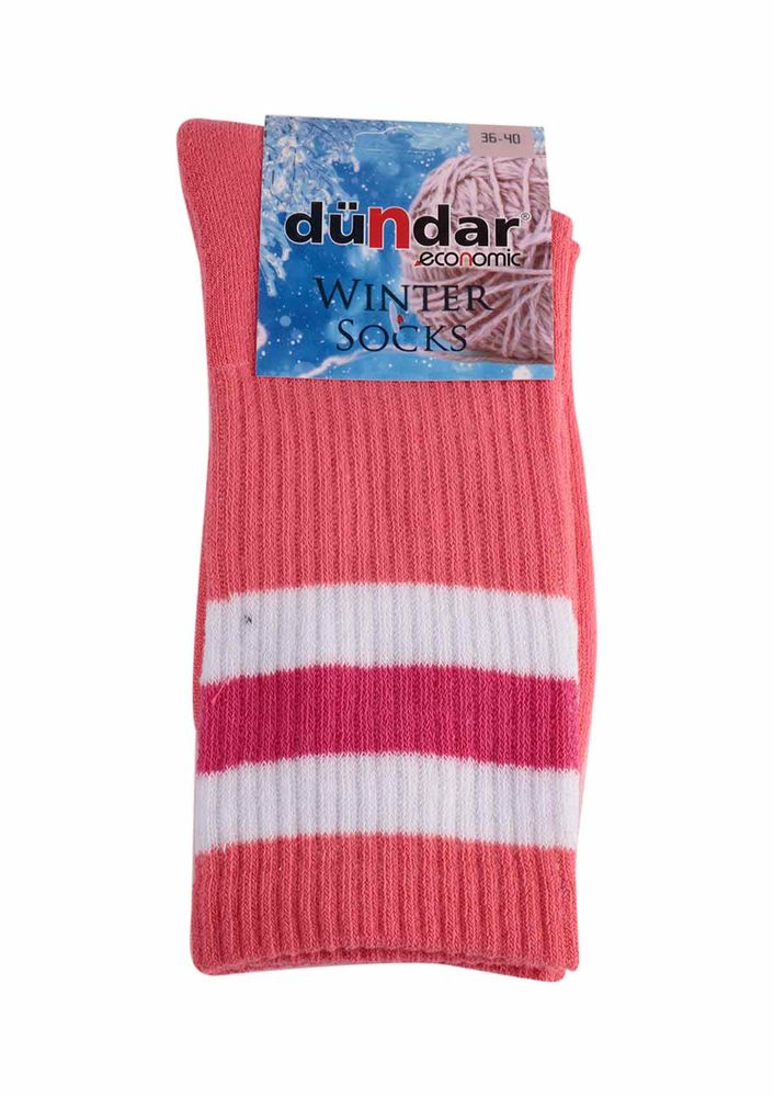 Dündar Desenli Havlu Çorap 8504 | Pudra