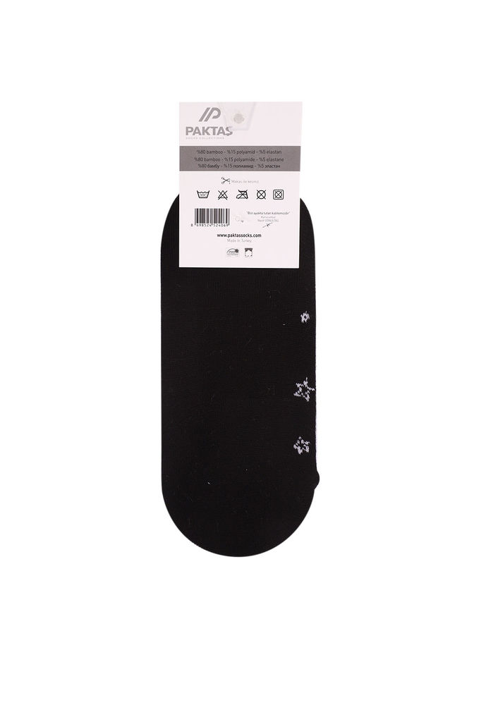Paktaş Desenli Babet Çorap 336 | Siyah