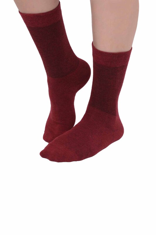 Pro Kadın Diyabetik Çorap 16409 | Bordo - Thumbnail
