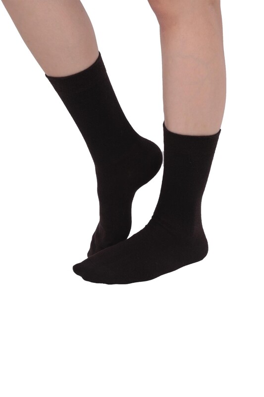 Pro Kadın Diyabetik Çorap 16409 | Kahverengi - Thumbnail