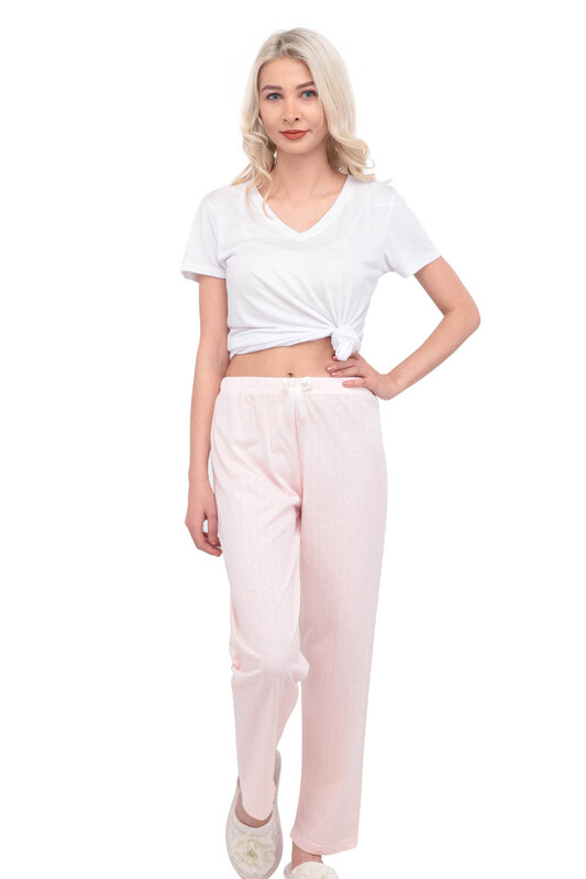 Пижамные штаны с принтом /светло-розовый - Thumbnail