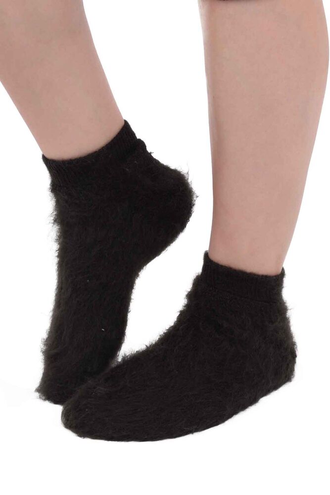 Dışı Şardonlu Termal Kadın Havlu Patik Çorap 3031 | Yeşil