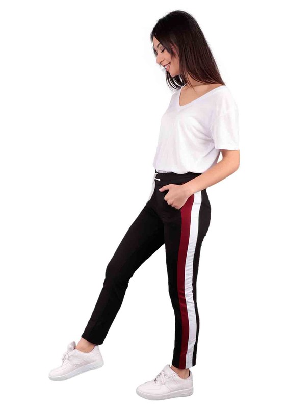 Спортивные штаны SRT с полосками по бокам 108/чёрный - Thumbnail