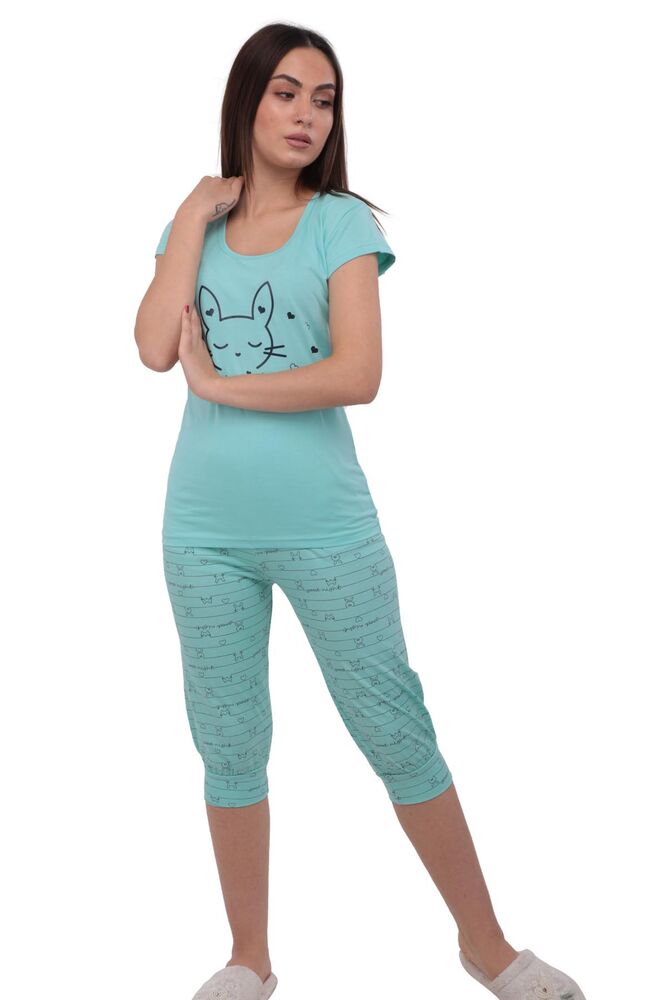 Комплект пижамы SUDE с короткими рукавами 2793/зелёный 