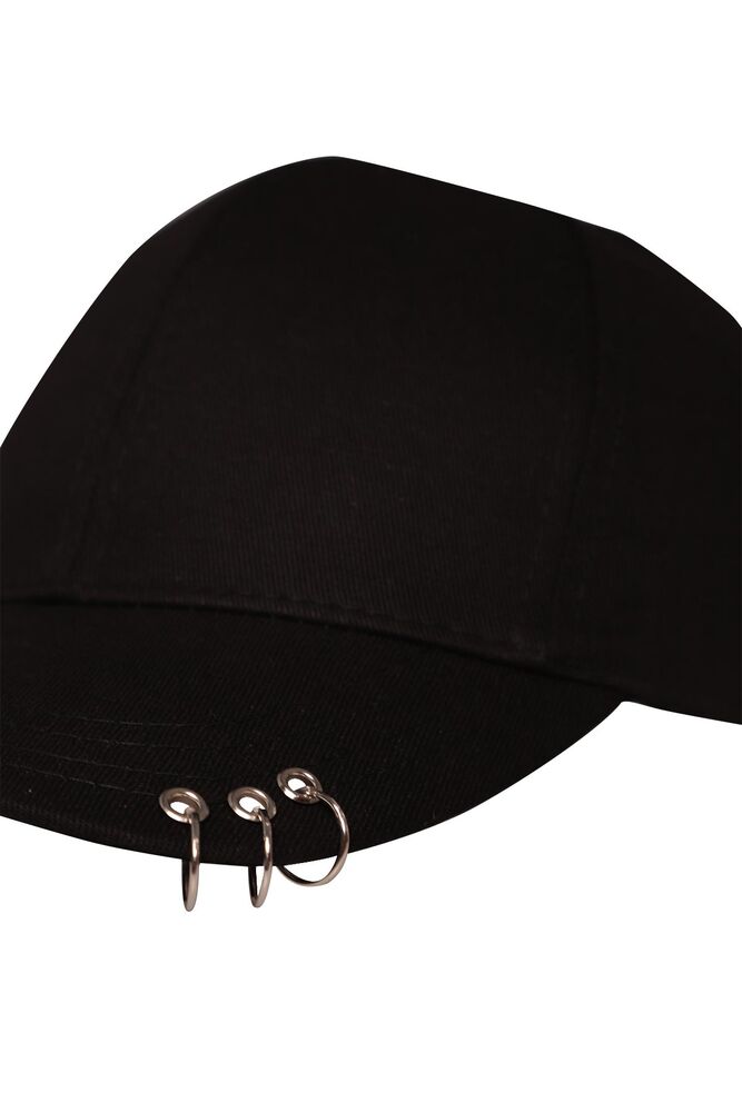 Aksesuarlı Şapka 3525 | Siyah