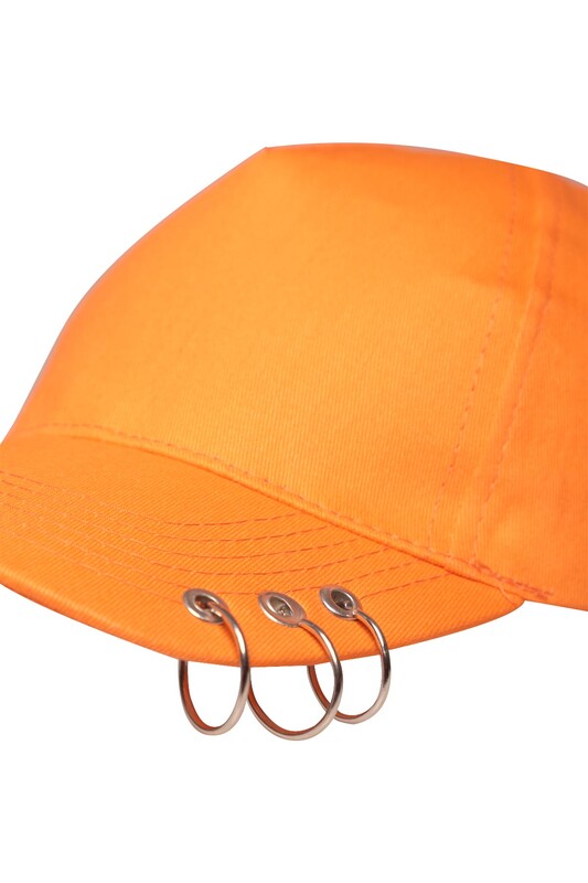 Aksesuarlı Şapka 3525 | Turuncu - Thumbnail