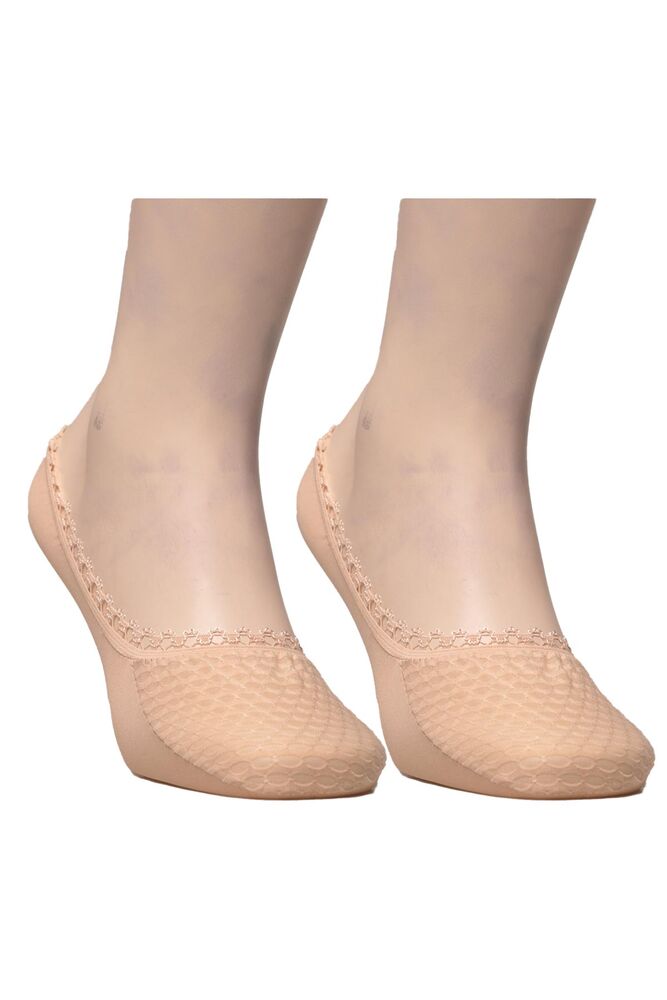 Dantelli Kadın Babet Çorap 1656 | Bej