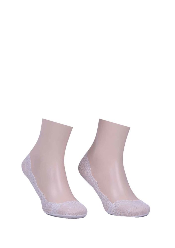 Dantel Kenarlı Babet Çorap 200 | Beyaz