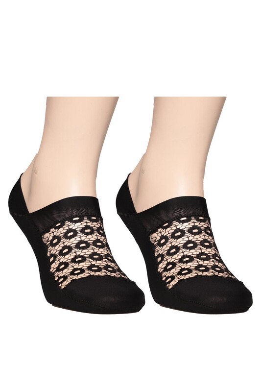 ÖZMEN - Kadın Tül Babet Çorap 3319 | Siyah