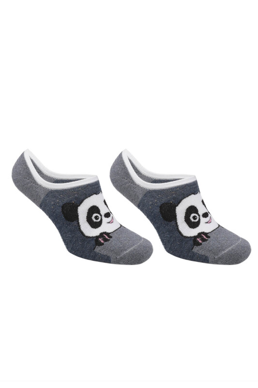 ROFF - Panda Desenli Kadın Havlu Babet Çorap | İndigo